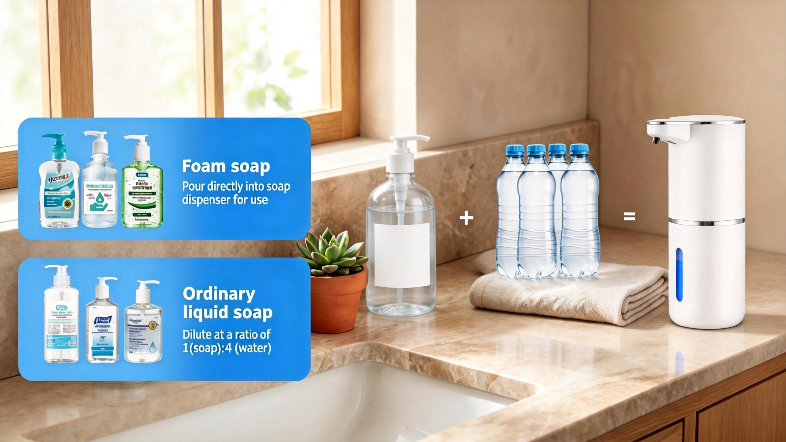 Automatic Touchless Foaming Soap Dispenser, USB Rechargeable Wall Mounted, 3-Level Adjustable Foam Pump, Leak-Proof for Bathroom & Kitchen