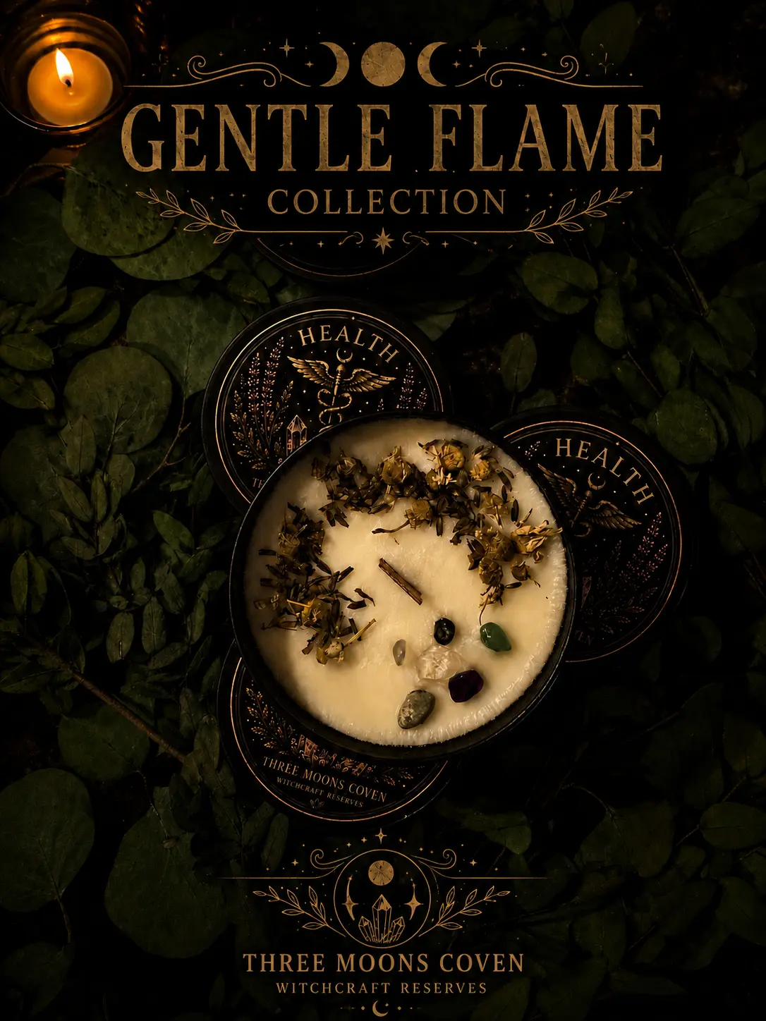 Single Intention Gentle Flame Candle - 8oz