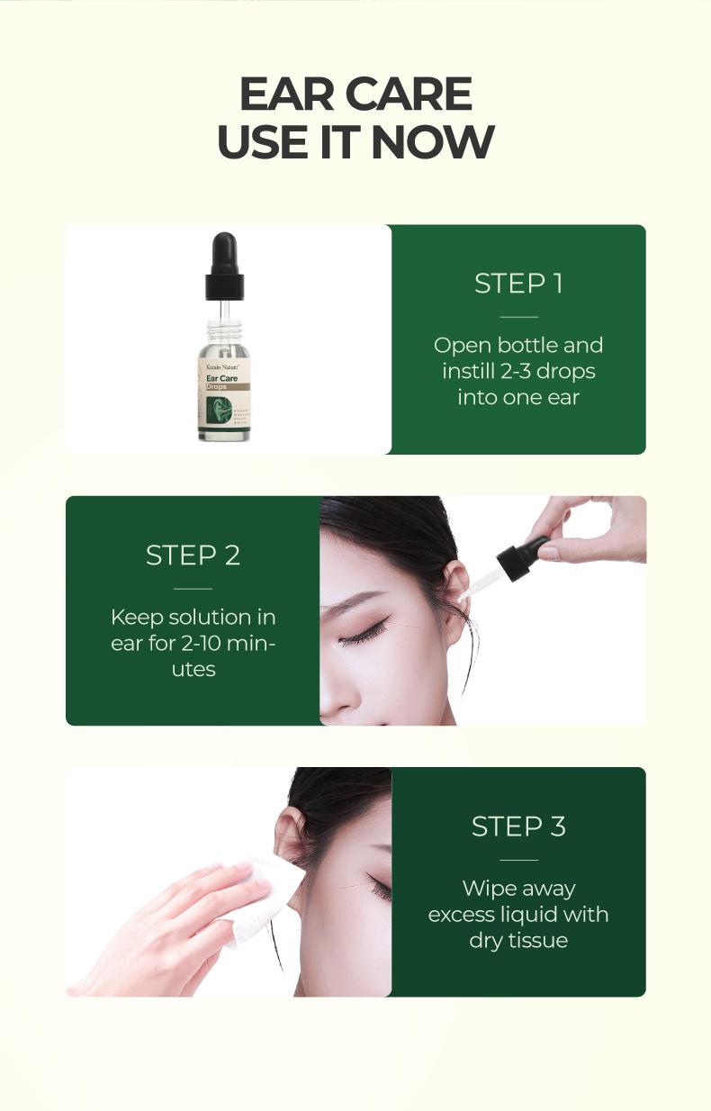 Kreain Nature 6 Ear Care Drops Gentle Formula, Non-Irritating Gentle Formula, Easy to Use & Portable dealsforyoudays