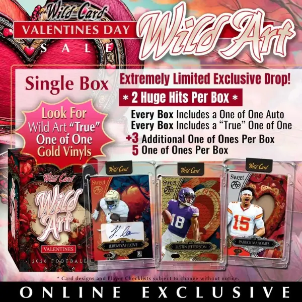 PTW INFINTY & MONSTER 共用プログラムカード Wildcat 2026 Wild Card Wild Art Football Hobby Box - TikTok Shop