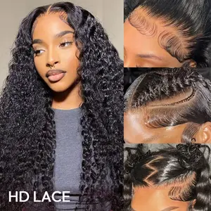 [HD LACE] 250% Density Asteria Hair Deep Wave HD Lace Human Hair Wigs 13x4 Lace Front Wigs Pre-Bleached Fluffy Wig Ready To Go Glueless Wig