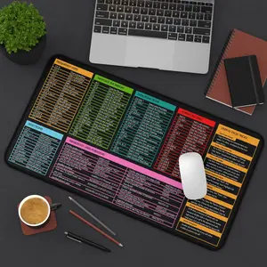 Excel Cheat Sheet Cheat Sheet Desk Mat | Excel Shortcuts Office Accountant, Gaming Accessories, Desk Decor Setup, Work Support