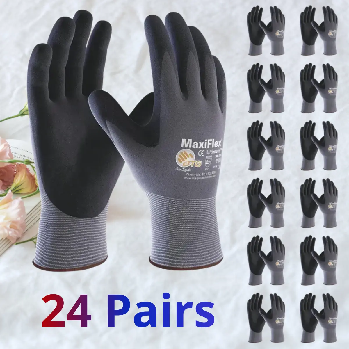 24 pairs Maxiflex Foam Nitrile Palm Coated Gloves Add to cart Buy now 24 pairs Maxiflex Foam Nitrile Palm Coated Gloves Add to cart Buy now