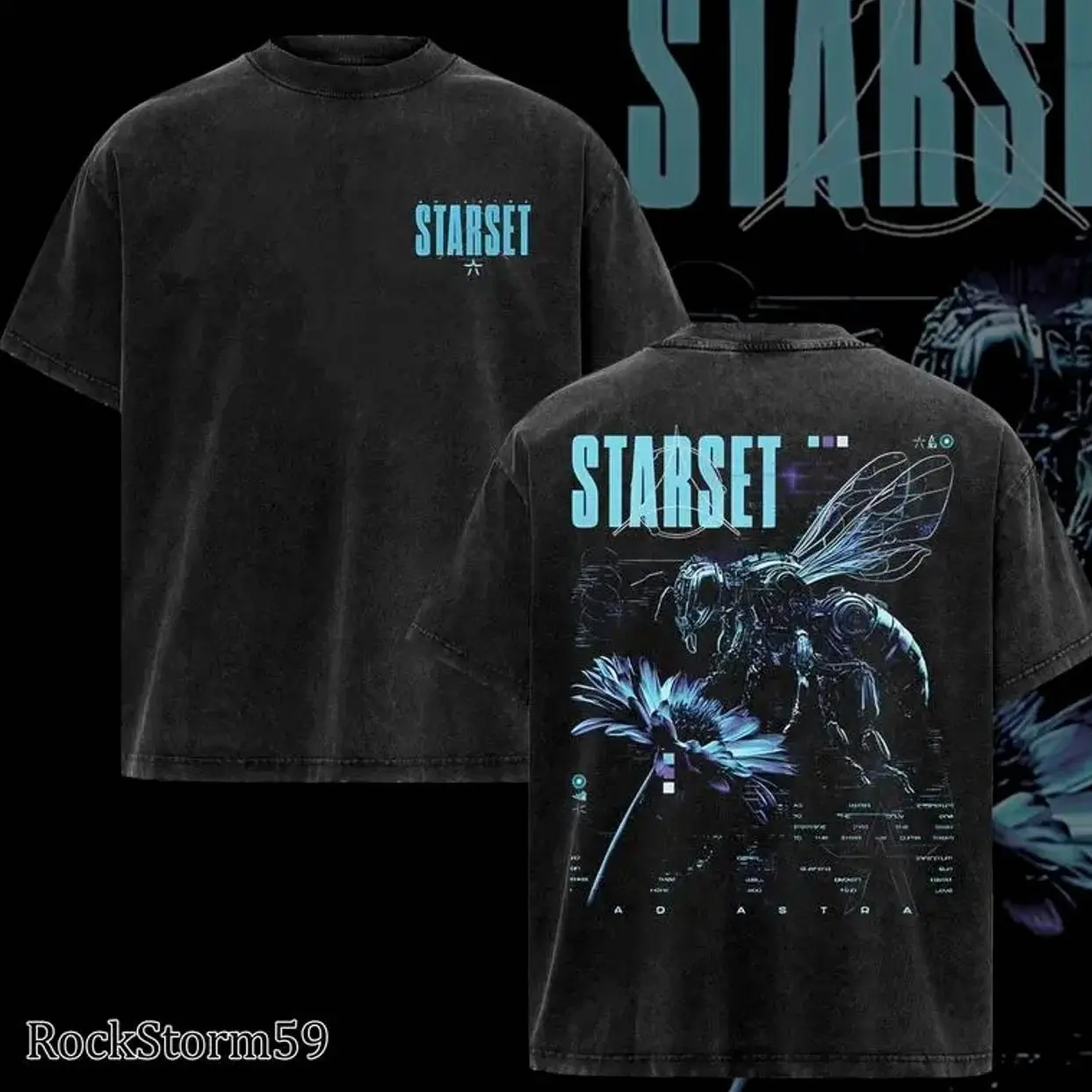Retro NEW STARSET band T-Shirt , STARSET T-Shirt , Music Graphic Tee, Rock Band Shirt, Retro Music Tee, Rock Music Lover Shirt, Vintage Band Shirts Casual Comfort Cotton Fabric Fit Top , Top Men's and Women's Clothing . Streetwear LQQ