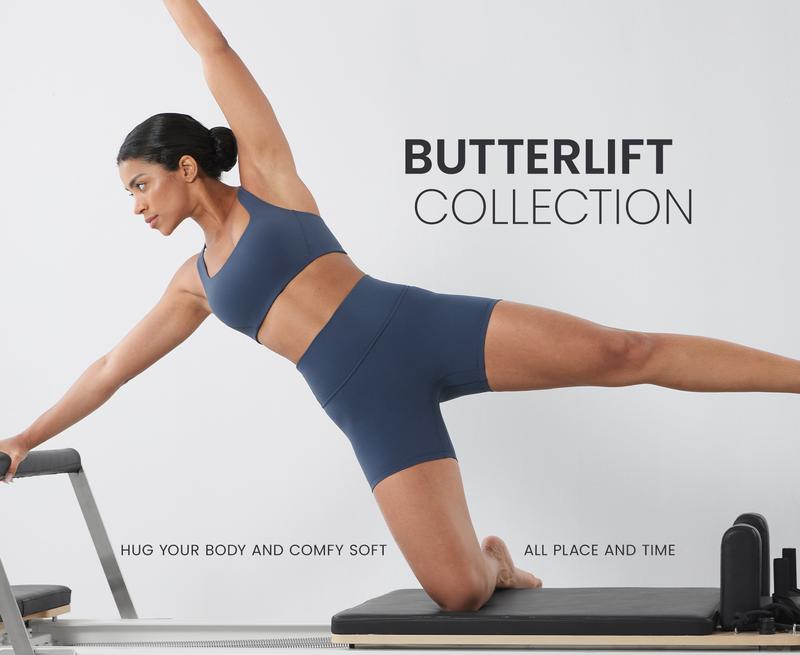 CRZ YOGA Secretsculpt Womens Butterlift High Waist Scrunch Butt Biker Shorts 4 Inches - No Front Seam Workout Gym Booty