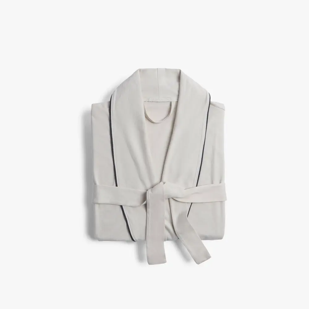 S/M Jersey Lounge Robe Parchment - Parachute
