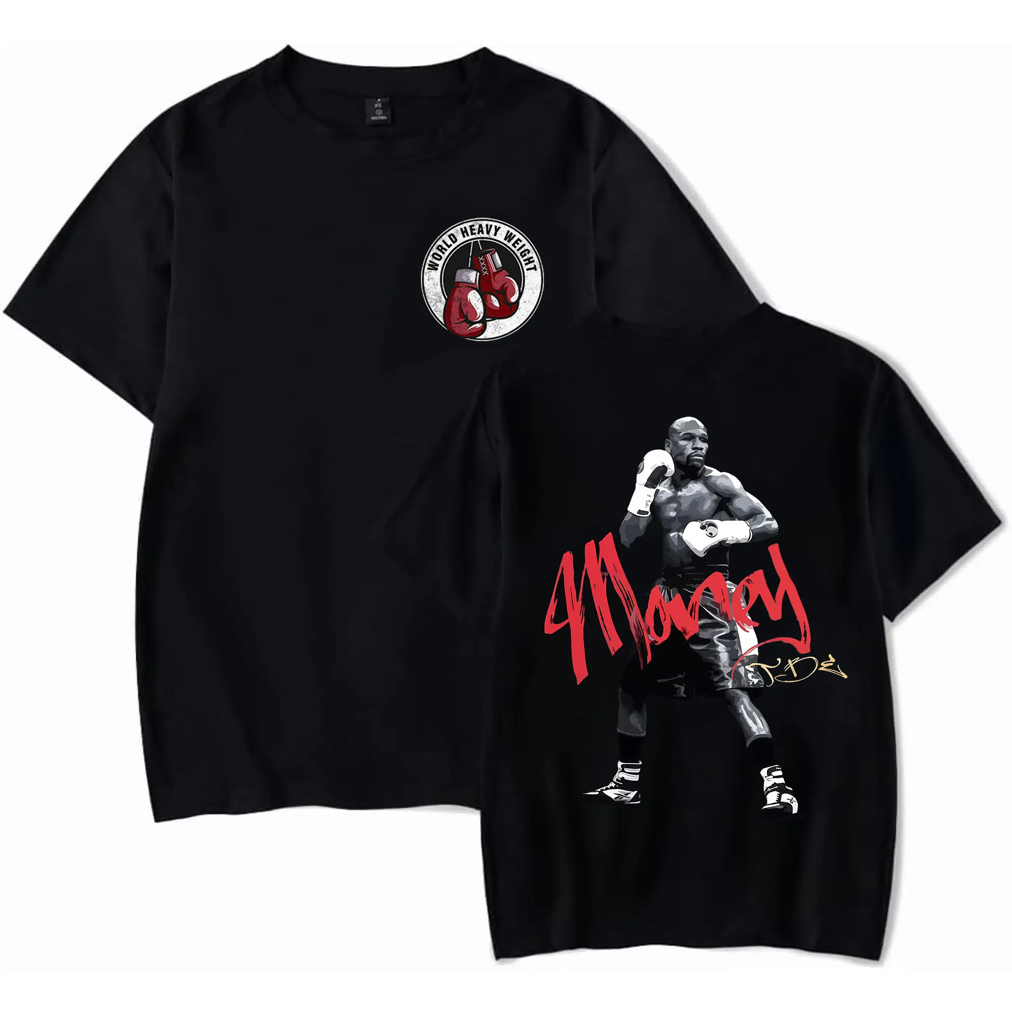 Unisex Classic Mayweather vs. Pacquiao 2 Fight of the Century Boxing Gloves Hoodie, Menswear/Womenswear Tops, Minimalist Vintage Quick-Dry Moisture-Wicking Cotton Fabric, Casual Streetwear, Made in USA, Fan Gift for Birthday/Christmas