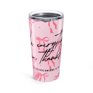 Elegant Pink Ribbon Tumbler | Thankful Gift for Friends and Family, Inspirational Drinkware, Perfect for Thanksgiving, Birthdays, and [...]