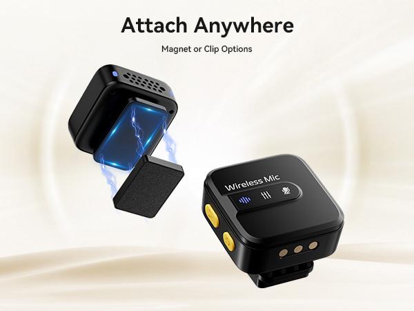 Wireless Lavalier Microphone for iPhone iPad Android with Charging Case,Lapel Mic with Noise Reduction,56H Battery Life, 164ft Range,Mini Microphone for Video Recording,TIKTOK,Vlog,Live Streaming