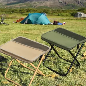 Lightweight Portable Folding Stool for Camping Fishing & Travel Compact Carry Bag Design Supports Up to 300LBS Comfortable Oxford Fabric Seat