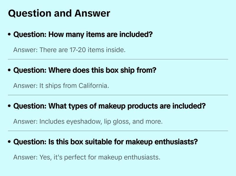 Limited Edition Overstock Box - Includes 17-20 Makeup Essentials: Eyeshadow Palettes, Lip Gloss, Blush, Liner, Brow Products, Mascara, Setting Spray & More Ships from California