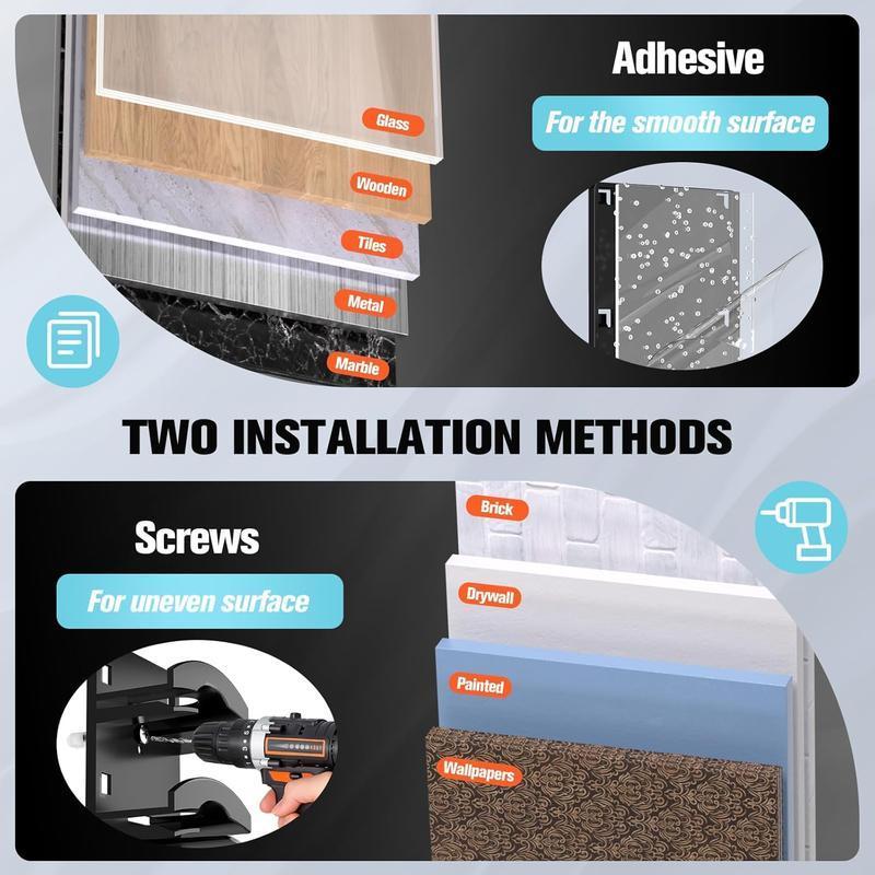 Hat Organizer for Baseball Caps Wall-Mounted Multilayer Adjustable Hat Rack with Strong Adhesive Hold up to 10 Hats for Door Closet Cap Storage-YY0 Hat Organizer for Baseball Caps Wall-Mounted Multilayer Adjustable Hat Rack with Strong Adhesive Hold up to 10 Hats for Door Closet Cap Storage-YY0