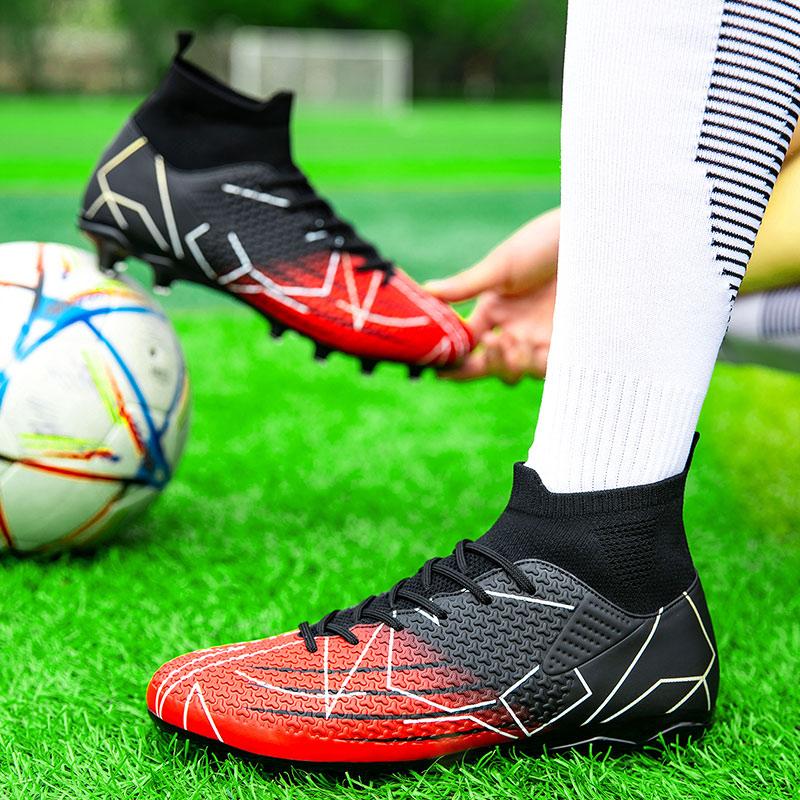 Ubetif Men's High Top Football Shoes, Breathable Comfortable Football Cleats, Professional Football Shoes, men football boot, outdoor competition