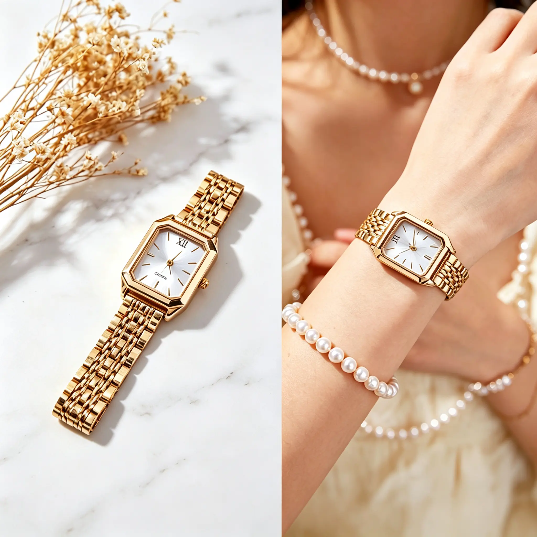Women's Elegant Square Dial Quartz Stainless Steel Wristwatch - Trendy All-match Fashion Accessory for Daily Wear, Ideal Birthday Gift for Girlfriends, Watches for Women
