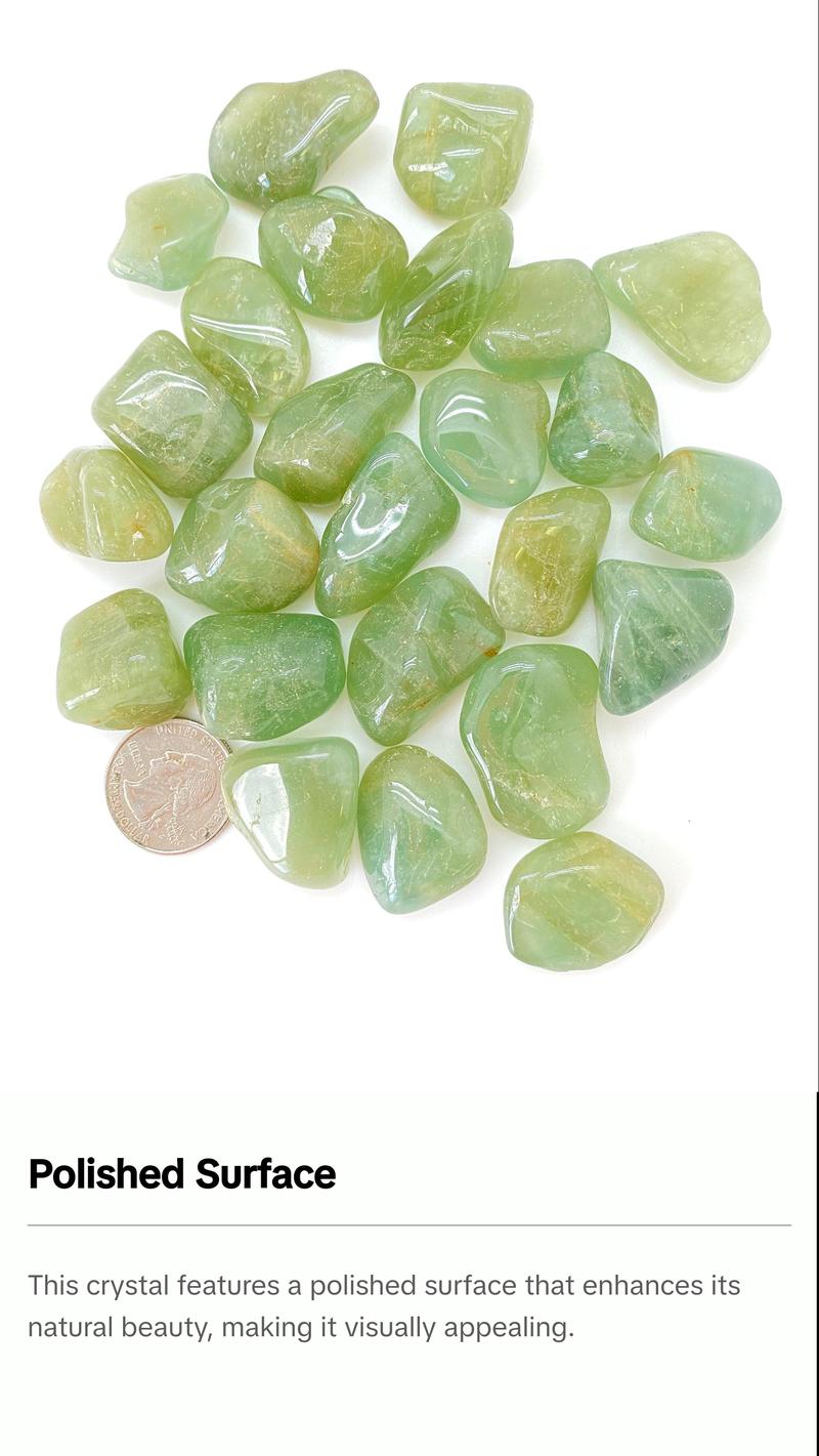 Green Aquamarine Tumbled Stone - Polished Aquamarine Crystal