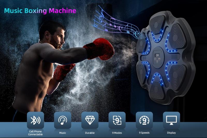 Fun Music Boxing Target for Kids & Family – Includes Gloves • Great Gift for Parents • Easy Setup • Indoor/Outdoor Play • Fun & Safe • Perfect Birthday or Holiday Gift Bluetooth Music Boxing Machine • Family Fun • Indoor/Outdoor Play
