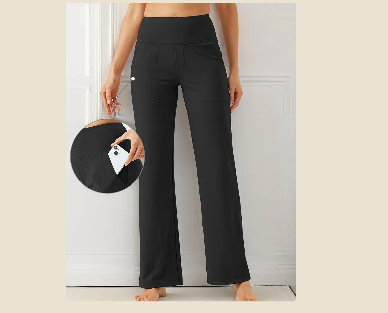 AOTILIUS 3-Pack Women's Yoga Pants Wide Leg High Waisted With Pockets Sweatpants Loose Cozy Comfy Sports Athletic Lounge Casual Basic Womenswear SpringStatements