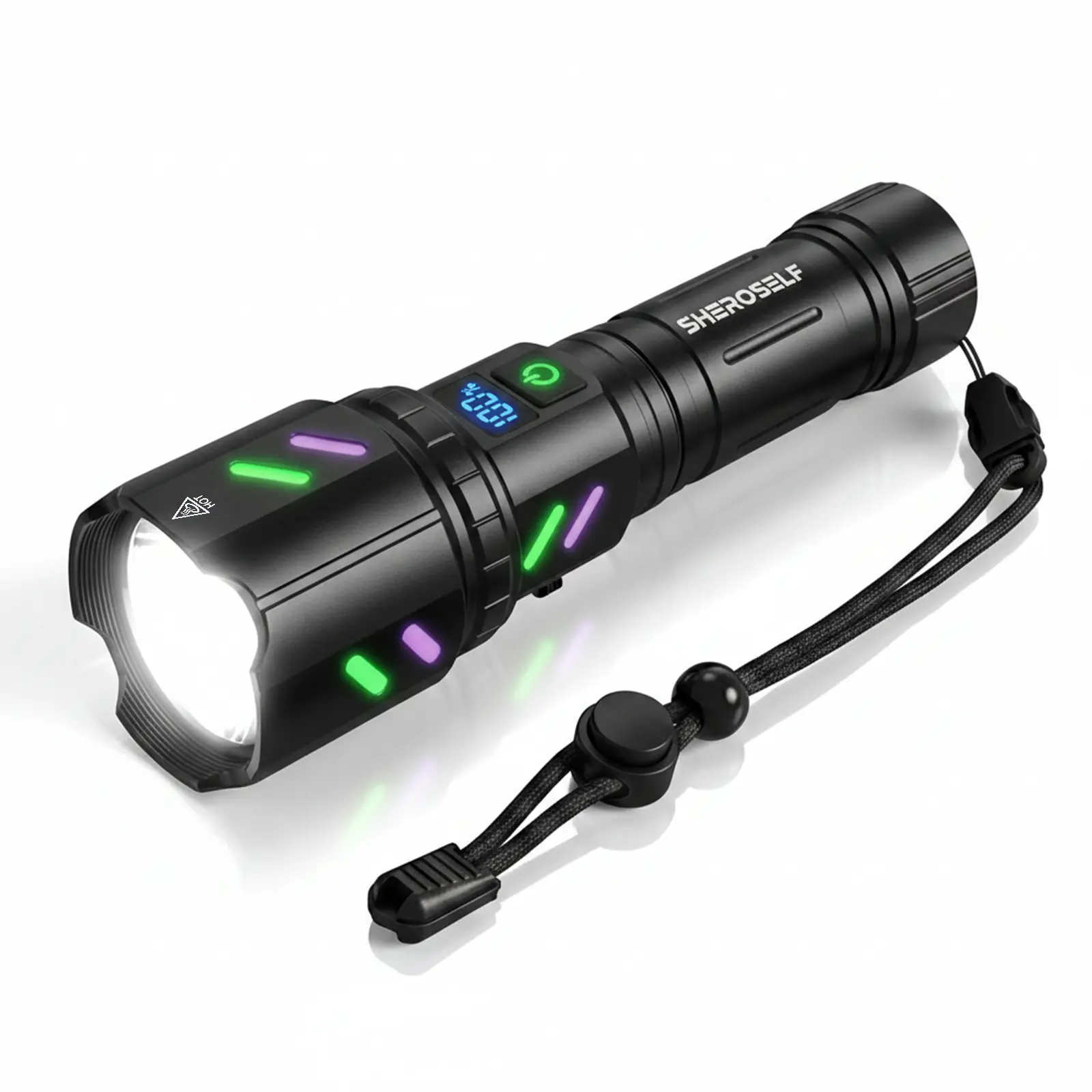 SHEROSELF Rechargeable LED Flashlight 2000 Lumens 5 Modes Zoomable Beam  IPX6 Waterproof USB-C Charging Camping Emergency Ultra-Bright Performance -  TikTok Shop