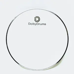 Dolby Drums 18” 3-Ply MESH Low Volume Bass Kick Drumhead White