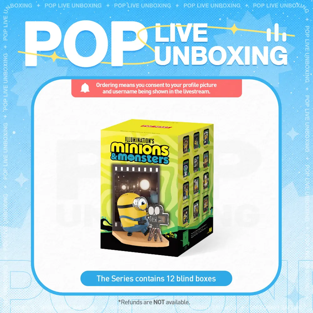 [POP NOW] POP MART Minions and Monsters Series Figures Blind Box LABUBU Fun Toy