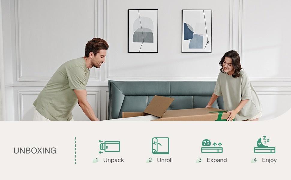 Novilla 6/8/10/12/14 inch Memory Foam Mattress, Gel Memory Foam Mattress for Cooling Night Sleep, Pressure Relief, CertiPUR-US Certified