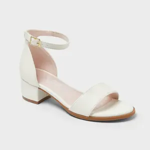 Art Class Kids' Fannie Block Heel Sandals - 1.5" Open Toe with Ankle Strap