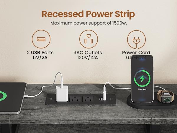 SEDETA 94.5 Inch 2 Person Gaming Desk Long Office Computer Desk with LED Lights 8 Storage Drawers Power Outlet