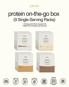 Protein on-the-go box (9 Single-Serving Packs)