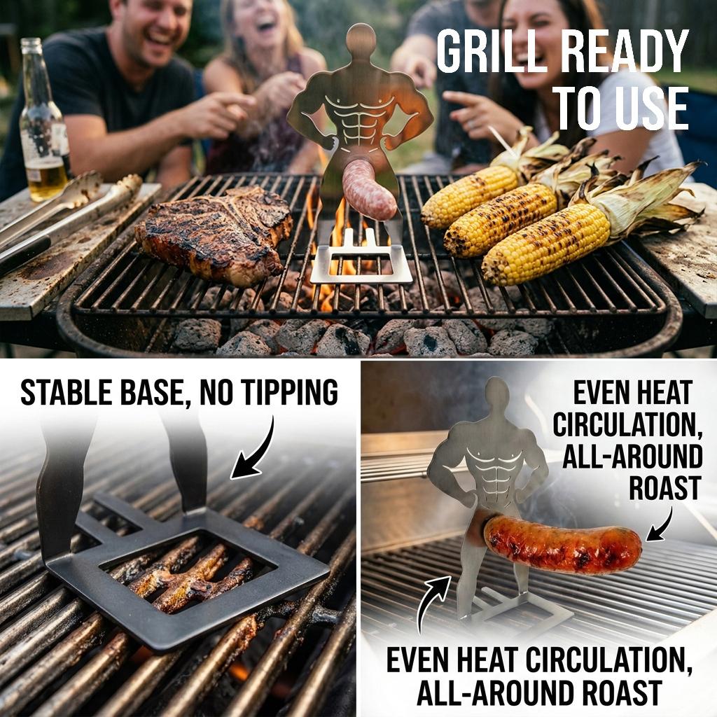 CUUWE Stainless Steel Hot Dog Stand for BBQ - Precision Cooking & Rust-Resistant Design - Hands-Free Grilling Rack for Camping & Spring Trips - Lightweight & Easy Clean Utensils - Perfect BBQ Accessory CUUWE Stainless Steel Hot Dog Stand for BBQ - Precision Cooking & Rust-Resistant Design - Hands-Free Grilling Rack for Camping & Spring Trips - Lightweight & Easy Clean Utensils - Perfect BBQ Accessory