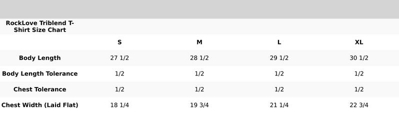 RockLove Triblend Tee