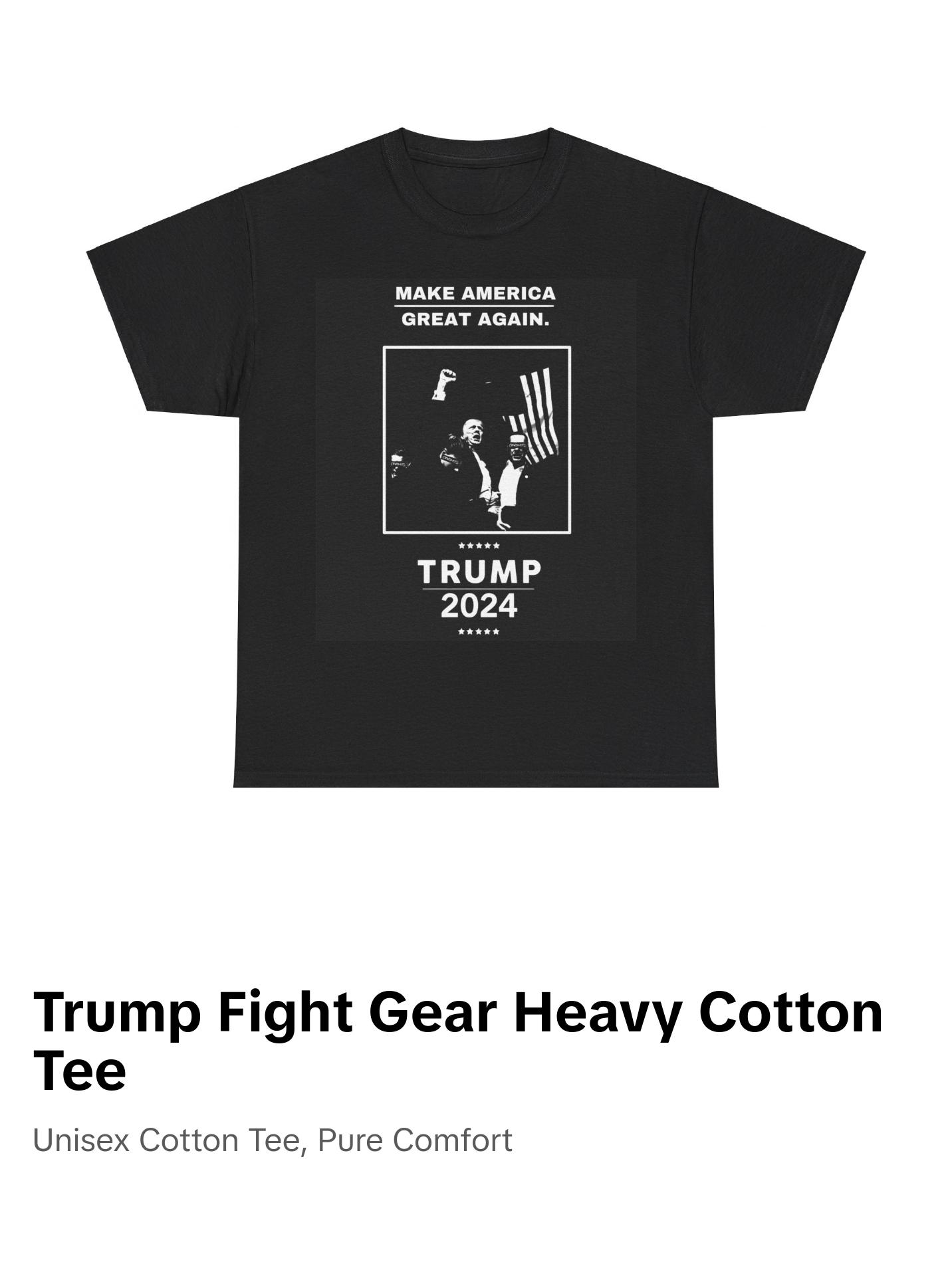 TRUMP FIGHT GEAR Unisex Heavy Cotton Tee