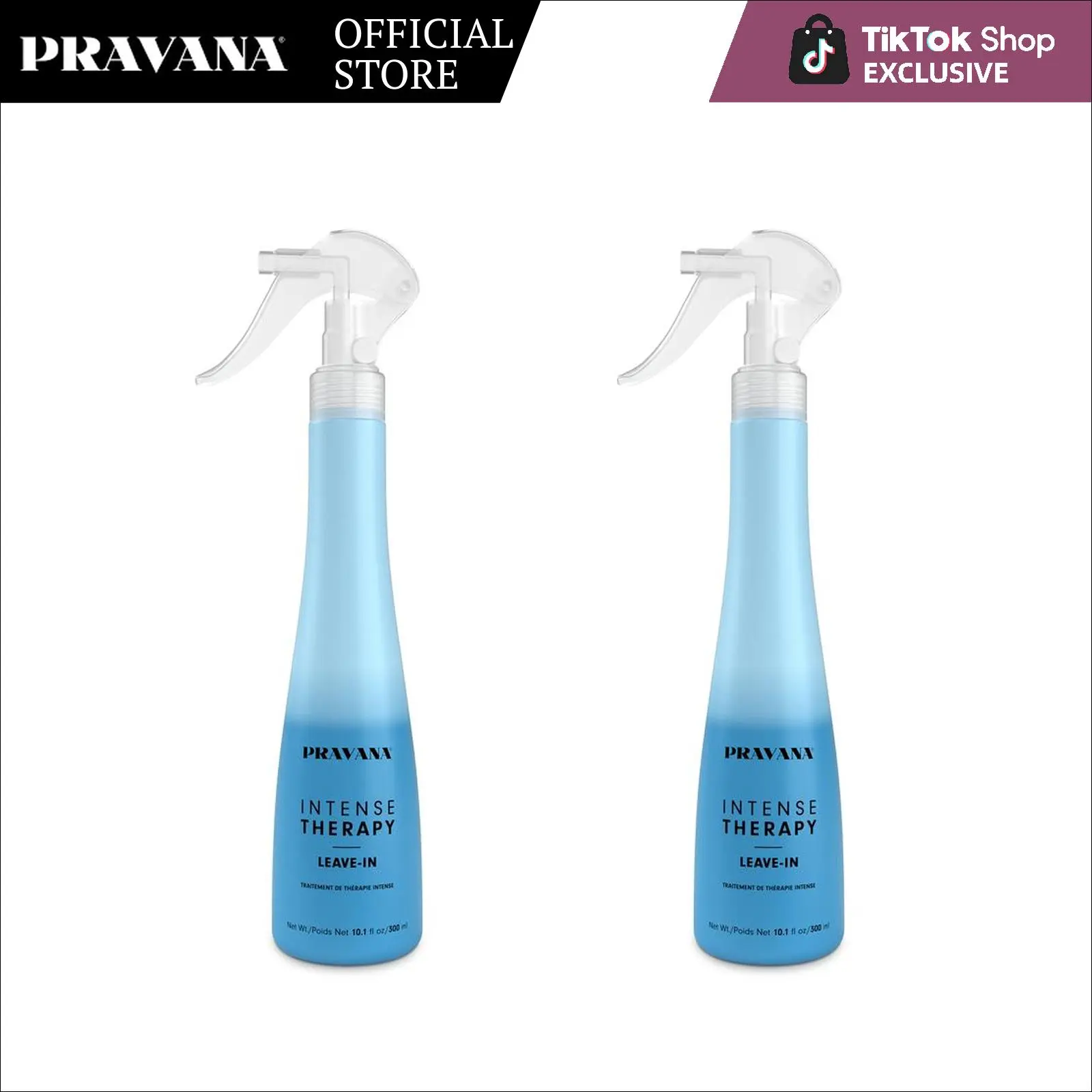 PRAVANA Intense Therapy Leave-In Hydrating Mist - 10oz (2-Pack Value Set)
