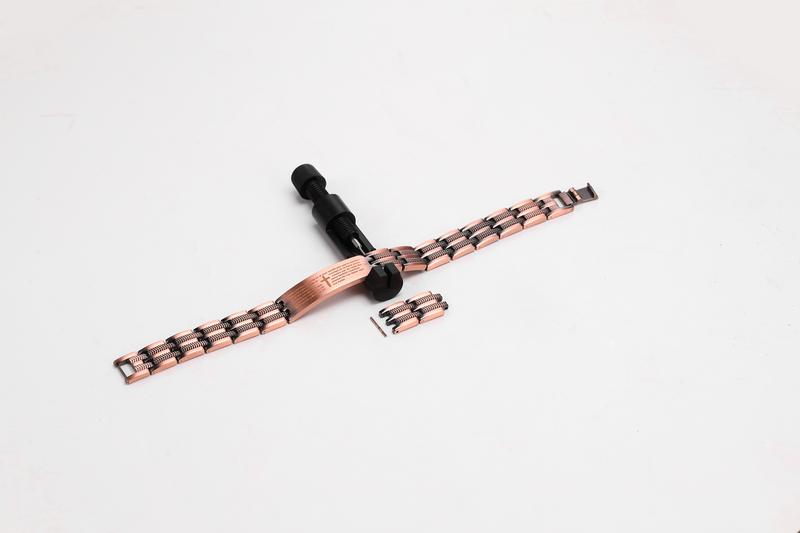 Jecanori Copper Cross Bracelet for Men - Ultra Strength Magnetic Mens Cross Jewelry Set - Adjustable Magnetic Bracelet with Sizing Tool Jewelry Box