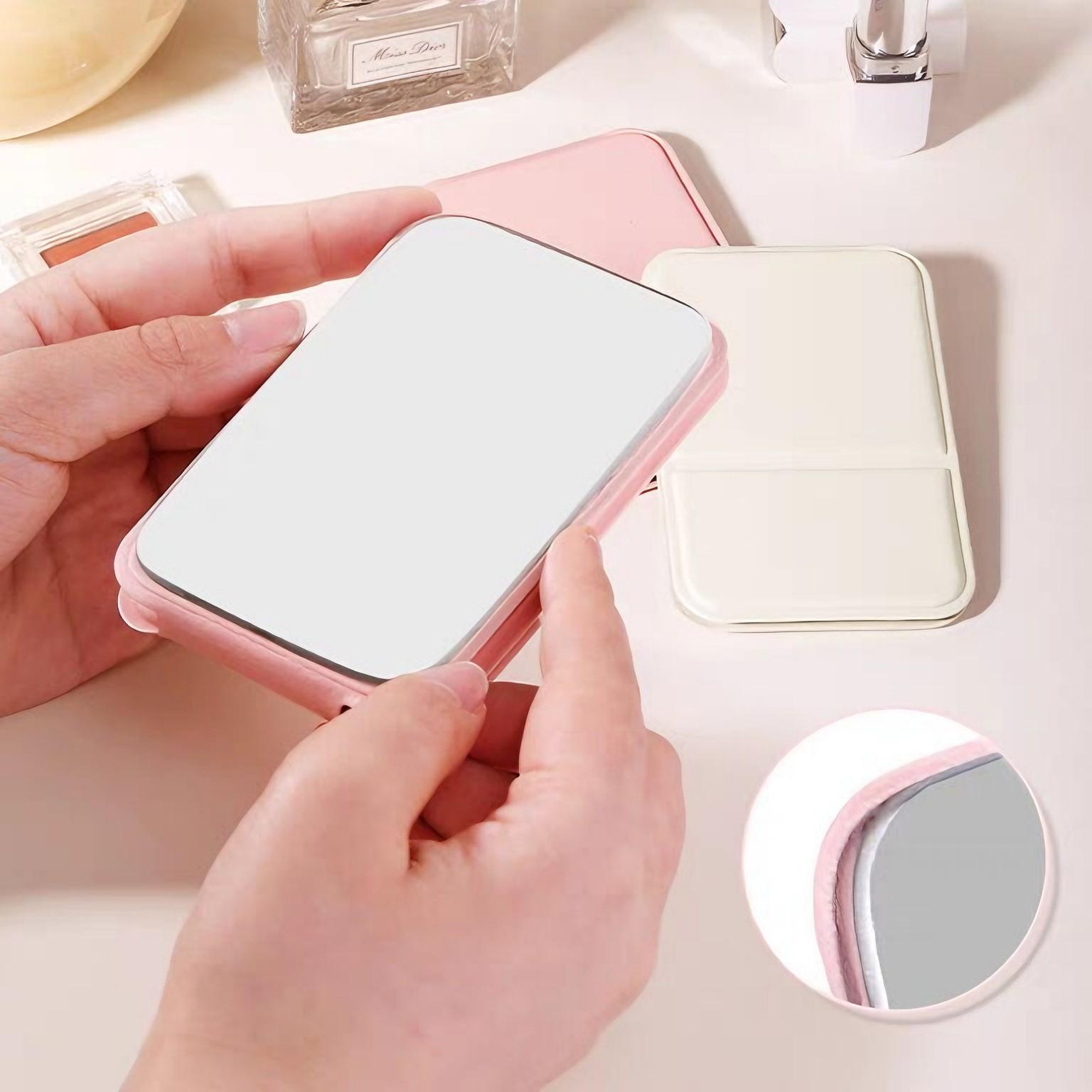 Portable Foldable, Adjustable Mini Mirror, Portable Folding Mirror, Foldable Mirror for Dormitory & Office, Makeup Tools for Women & Girls