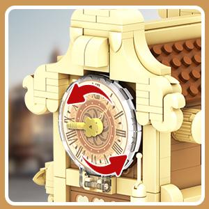 City Bakery Cafe House Building Set with Light, 1289 PCS Baking Shop Toy for Ages 8-12+ - Includes Coffee Cake, Soft Bread, and Light Sets Adjustable