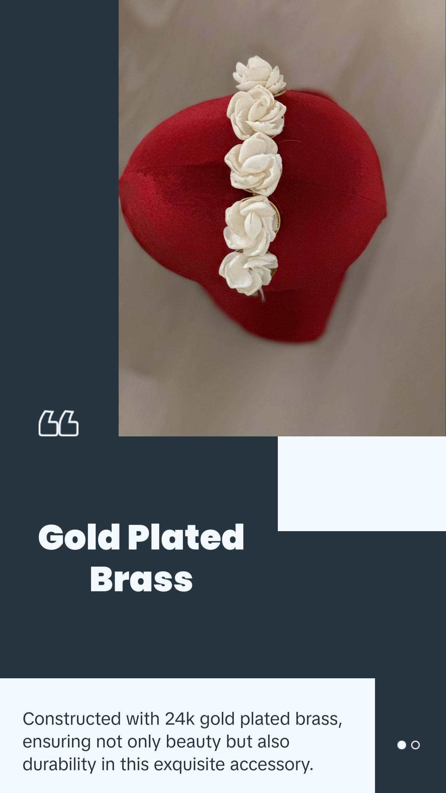 Shell Rose Headband & Ring “sample”