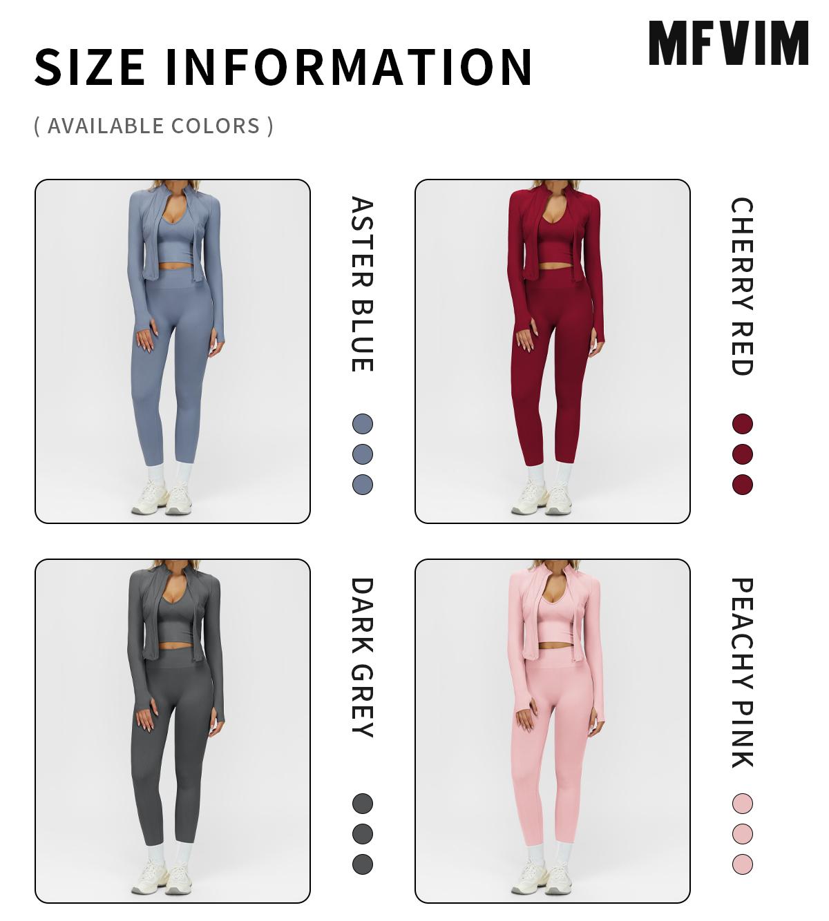 MFVIM Women's Solid Criss Cross Crop Tank Top High Waist Leggings Zip Up Crop Jacket Tracksuit Set Breathable Comfortable Yoga Workout Gym Athletic Activewear Textured Sweatsuit Thermal Lined Sports SpringStatements