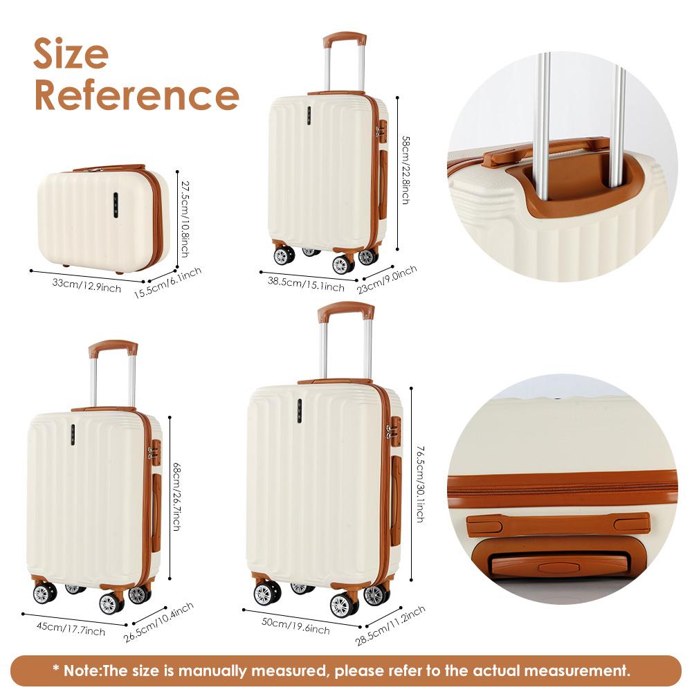 UUH Luggage set - 4pcs/6pcs/7pcs/8pcs/9pcs, Family Set with TSA Locks Durable Travel Free Suitcase UUH Luggage set - 4pcs/6pcs/7pcs/8pcs/9pcs, Family Set with TSA Locks Durable Travel Free Suitcase