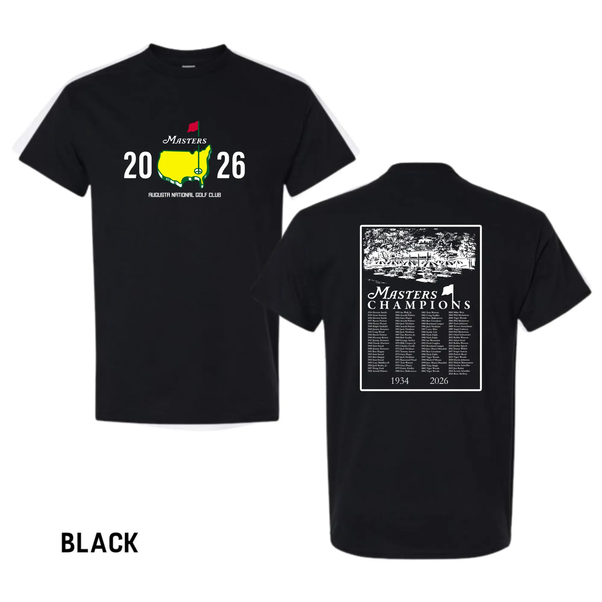 Masters 2026 T-Shirt Augusta National Golf Club – Double Sided