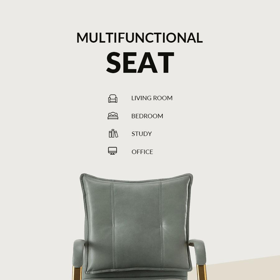 Hulala Michele Modern Office Chair, Computer Task Chair, Criss Cross Chair, with Arms Height-adjustable with Tufted for the Living Room and Office