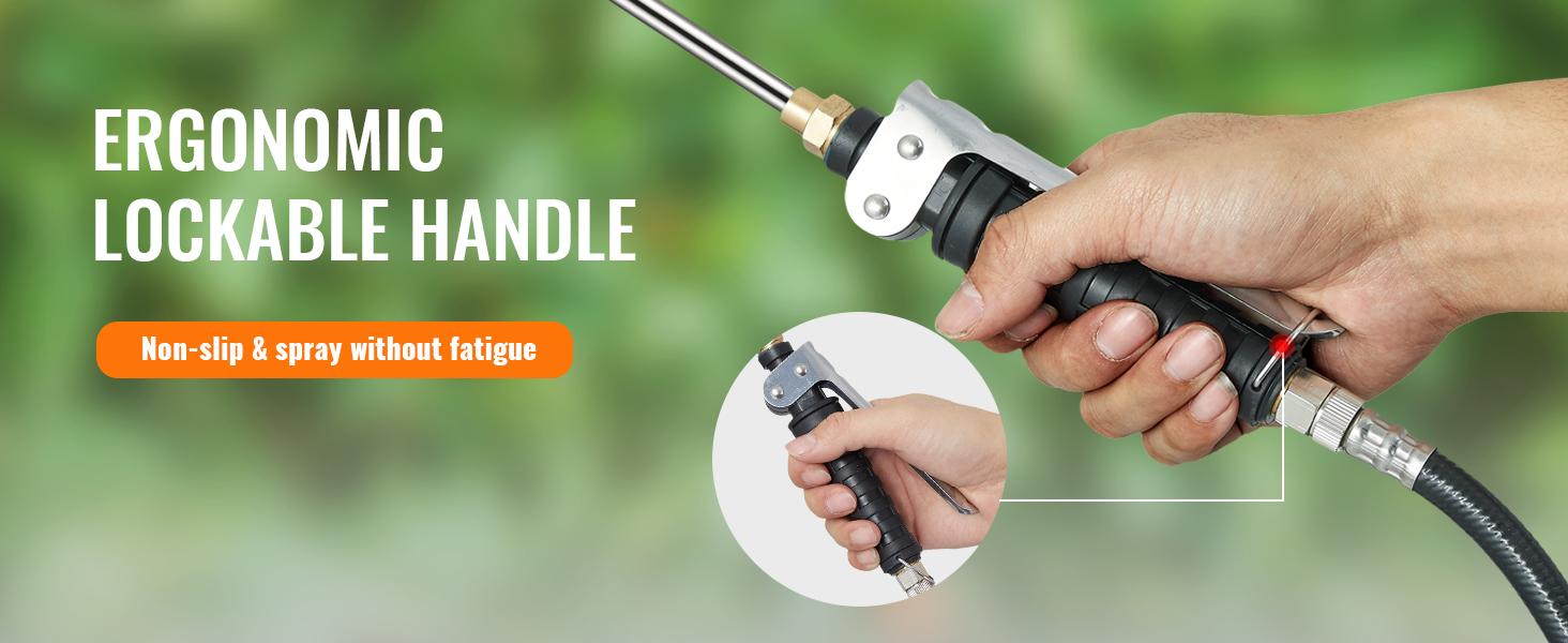 VEVOR Battery Powered Lawn Sprayer on Wheel, TikTokShopBlackFriday, 0-90 PSI Adjustable Pressure, 15 Gallon Tank, Cart Sprayer with 8 Nozzles and 2 Wands, 12V 12Ah Battery, Wide Mouth Lid for Weeding, Spraying