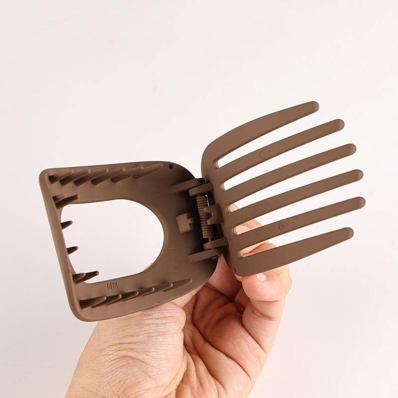 Upgraded Solid Color Hair Clip Set (4-Pack) | Seamless Flat Oval Design, Flexible & Durable for Daily Wear