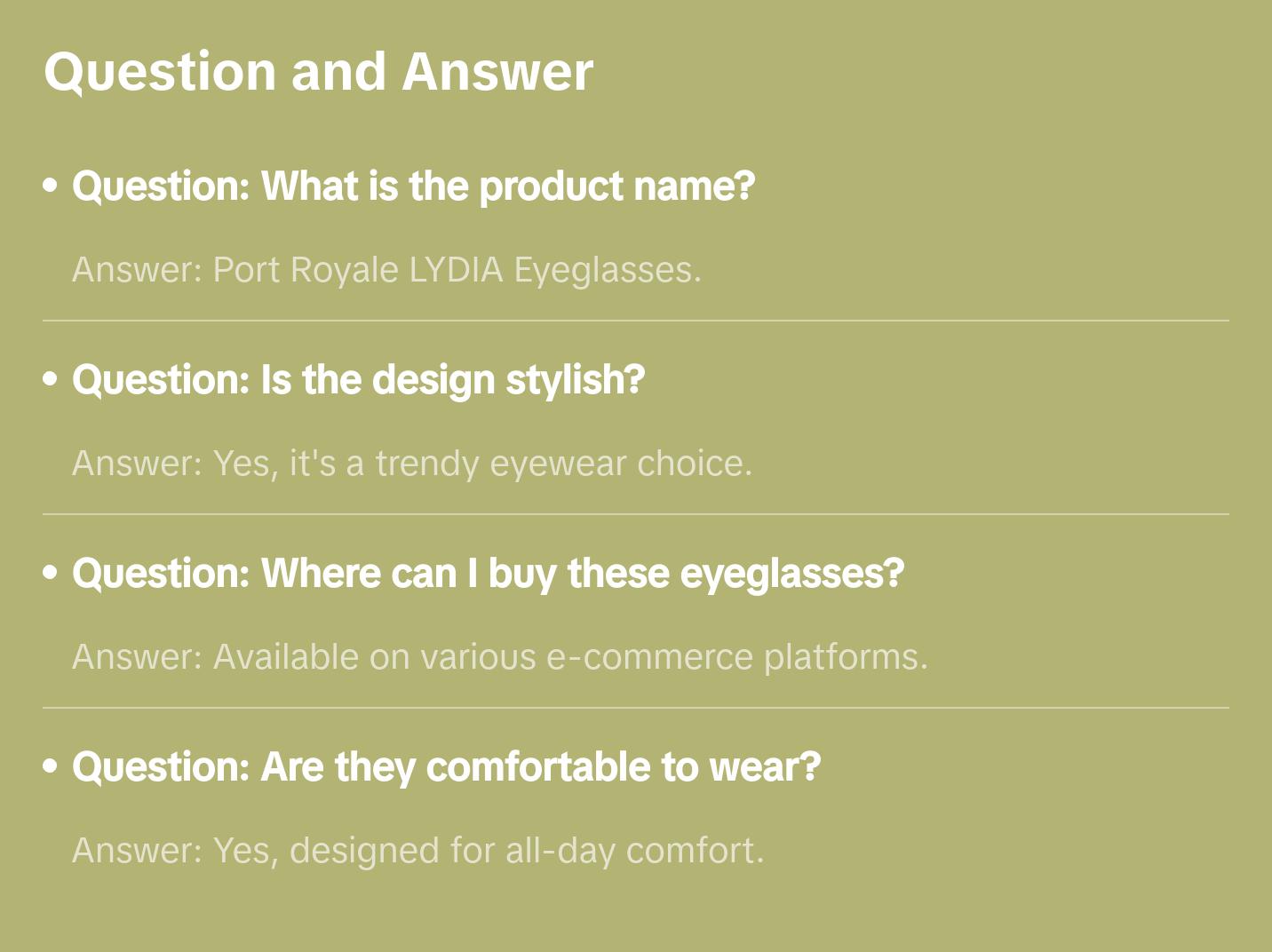 Port Royale LYDIA Eyeglasses