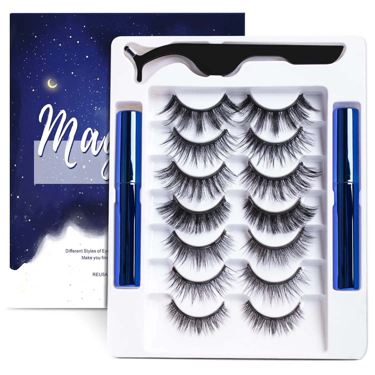 Reusable Soft Magnetic Eyelashes Kit