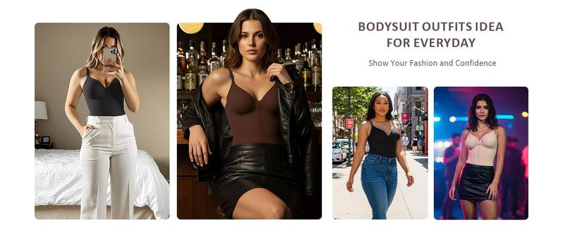 FeelinGirl #Live1 Seamless Covered Bust Jumpsuit Thong Bodysuit Peach heart collar Fit Womenswear Comfort Shapewear Breathable Comfortable Day Tummy Tuck Garment Shaper Clothes Smooth Zipper Spaghetti Strap Springtok