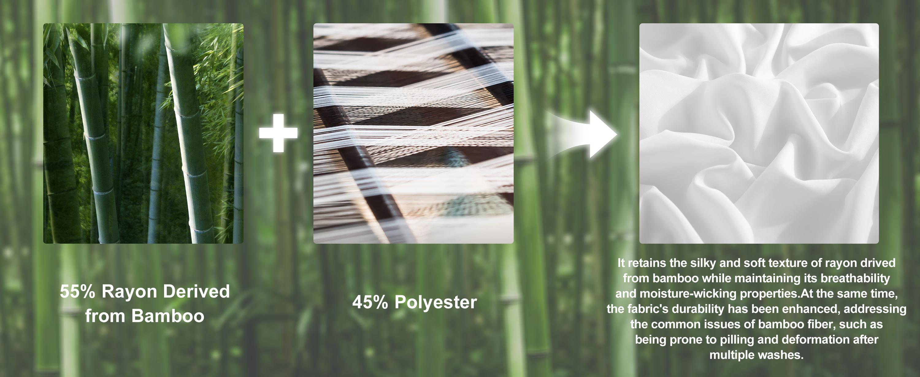 NTBAY Bamboo Sheet Set, Cooling & Breathable Bedding, Temperature Regulating, Soft Eco-Friendly Bamboo Blend, Hotel Quality Sheets