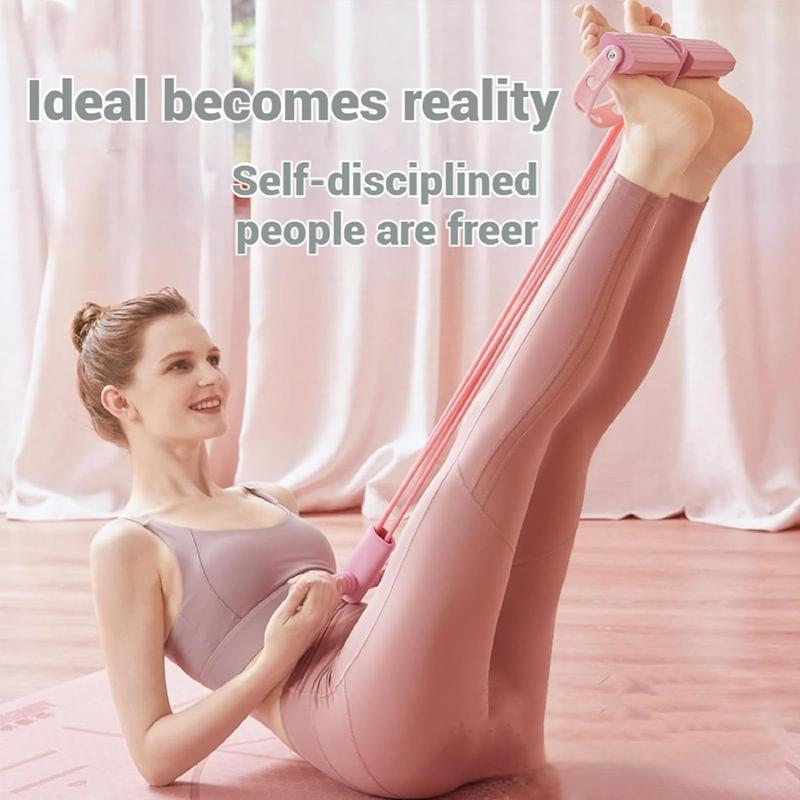 Portable Pedal Resistance Band Trainer, Multifunction 6-Tube Elastic Pull Rope for Home Workout, Stretching & Fitness Portable Pedal Resistance Band Trainer, Multifunction 6-Tube Elastic Pull Rope for Home Workout, Stretching & Fitness