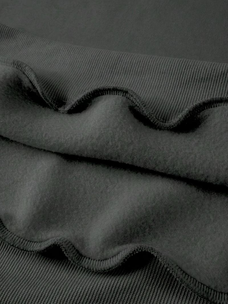 Men's sports two-piece hooded sweatshirt and pants set - gray with black logo, non stretch fabric, regular style, pocket, suitable for autumn and winter, casual wear | hooded sweatshirt | pocket pants, sweater hooded sweatshirt