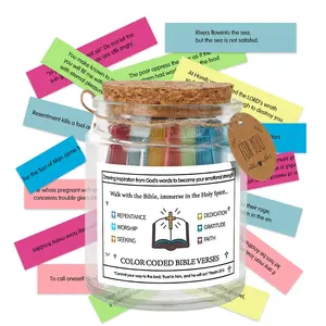 Bible Verses Jar, Scripture Prayer Cards, Bible accessories, Christian Gifts For Women, Religious Gifts for Women Men Mom Dad, Friends Daughter, Christmas Mother's Day Gift