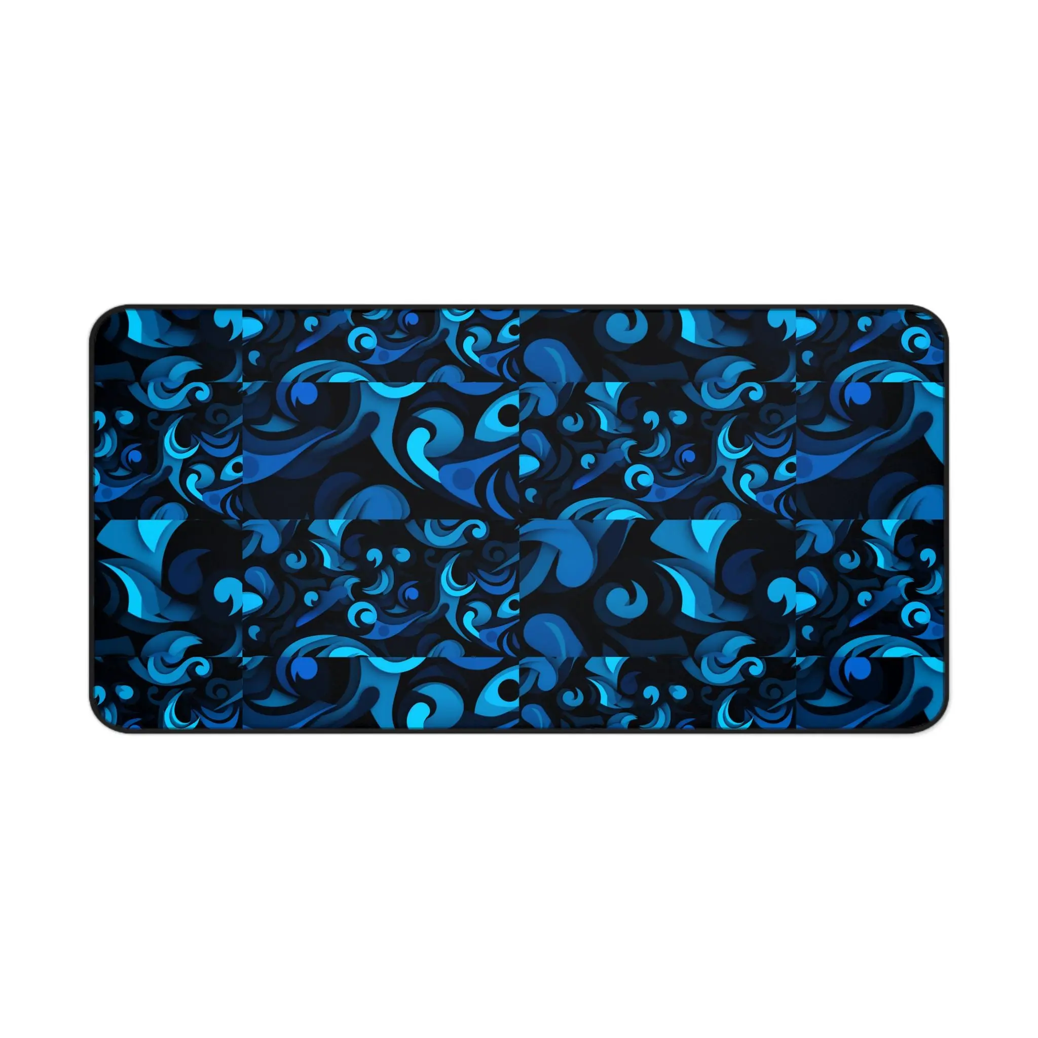 Blue Desk Mat Best Wavy Large Mousepad Retro Deskmat Gamer Gift for Him Gift for Her Aesthetic Desk Decor Accessories